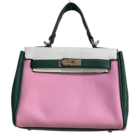 Handbags - Genuine Leather Purse With Chain Strap